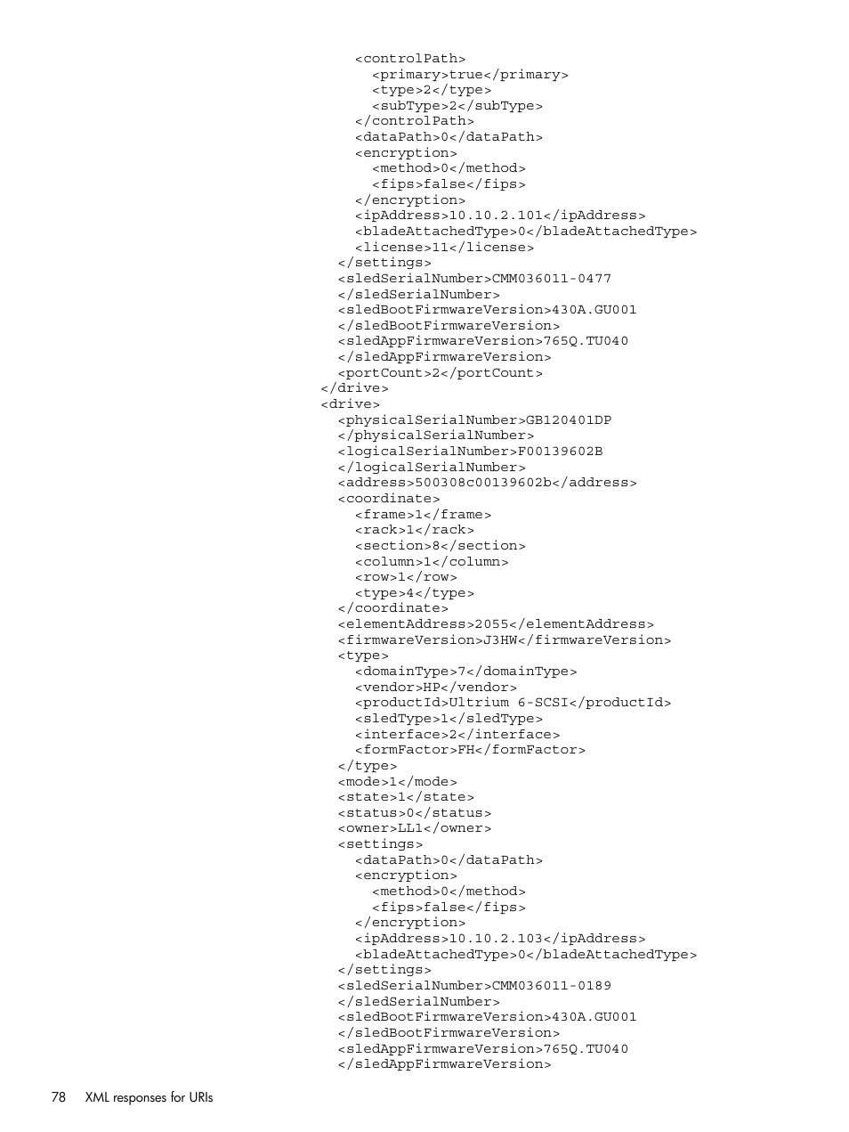 HP StoreEver ESL G3 Tape Libraries User Manual | Page 78 / 107