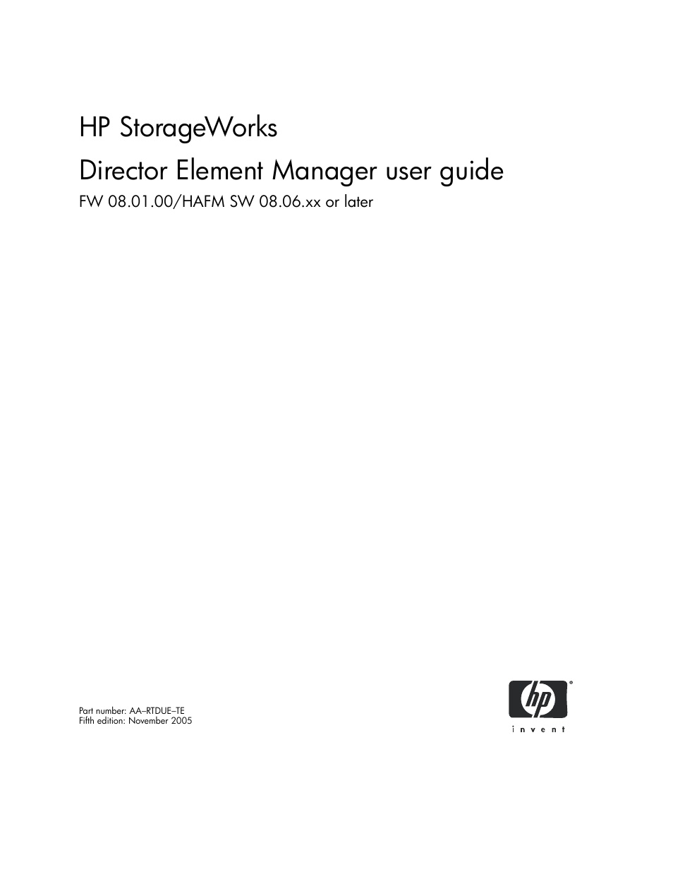 HP StorageWorks 2.140 Director Switch User Manual | 246 pages