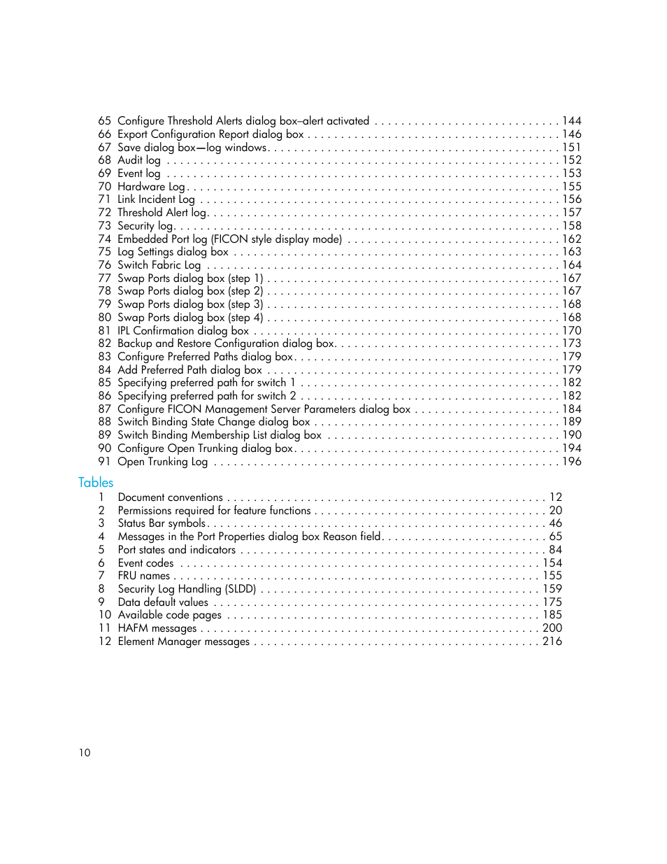 HP StorageWorks 2.140 Director Switch User Manual | Page 10 / 246