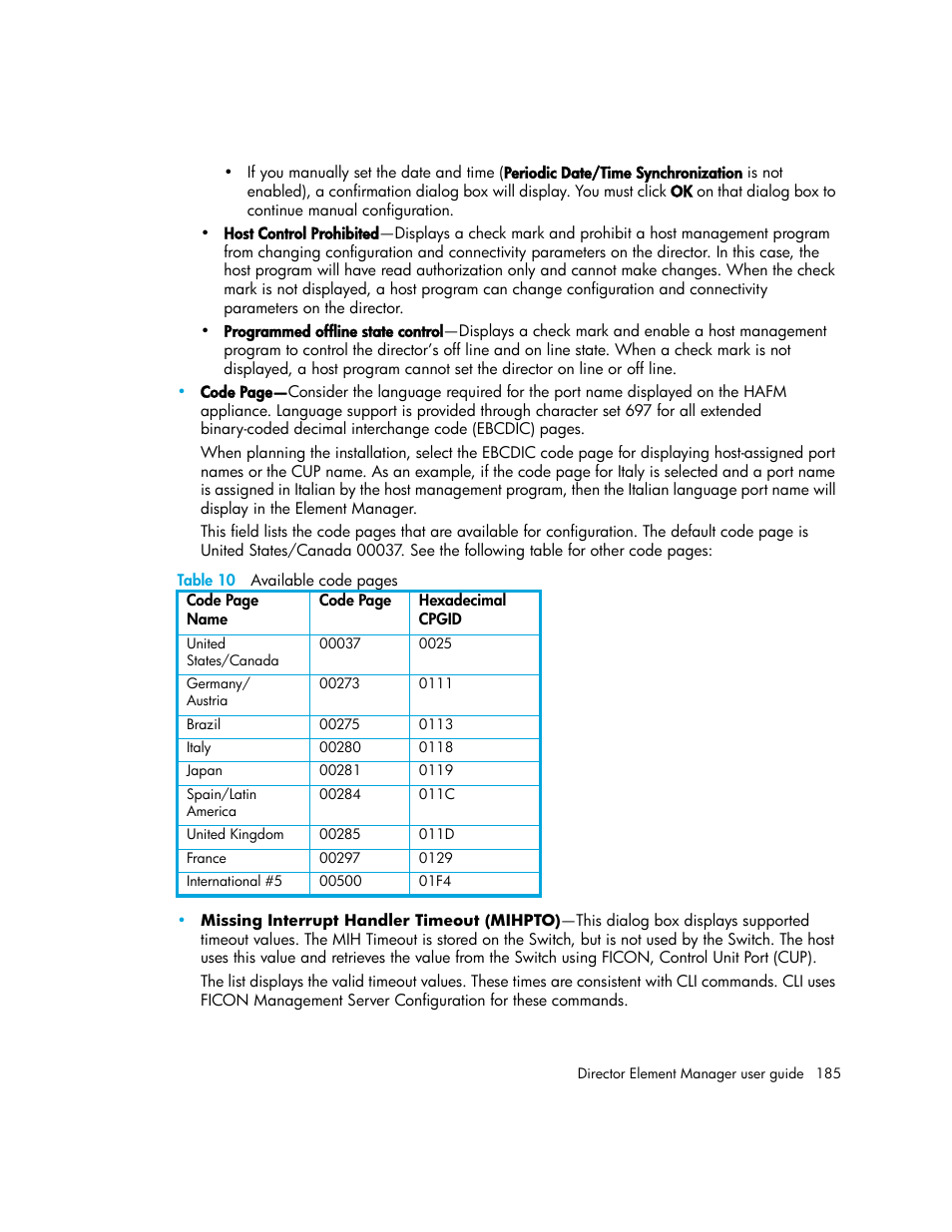 HP StorageWorks 2.140 Director Switch User Manual | Page 185 / 246