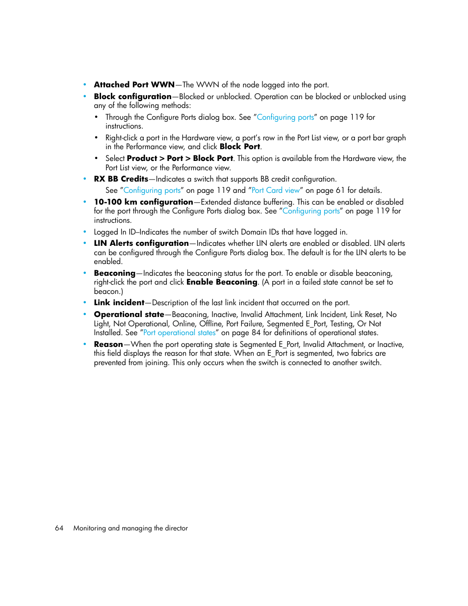 HP StorageWorks 2.140 Director Switch User Manual | Page 64 / 246