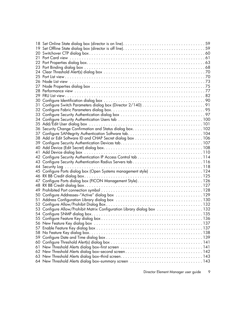 HP StorageWorks 2.140 Director Switch User Manual | Page 9 / 246