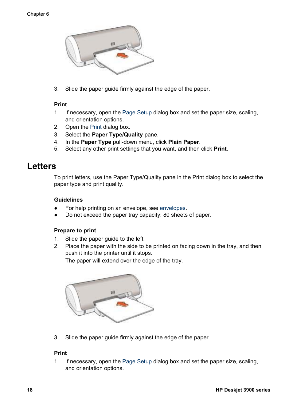 Letters | HP Deskjet 3930 Color Inkjet Printer User Manual | Page 20 / 62