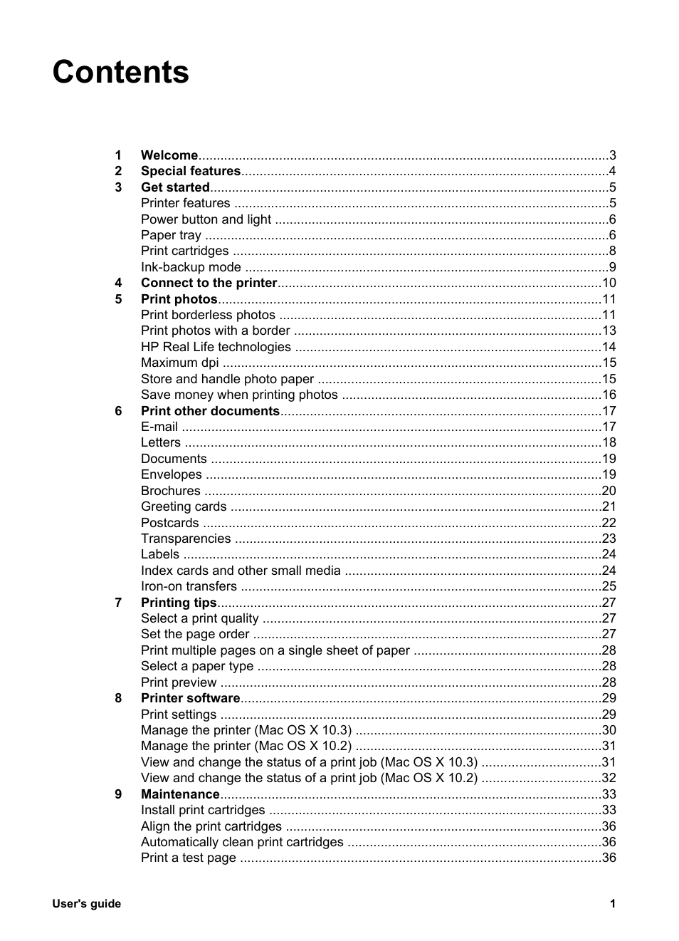 HP Deskjet 3930 Color Inkjet Printer User Manual | Page 3 / 62