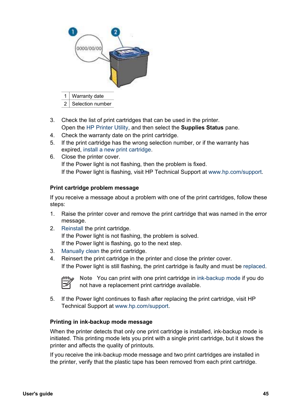 HP Deskjet 3930 Color Inkjet Printer User Manual | Page 47 / 62