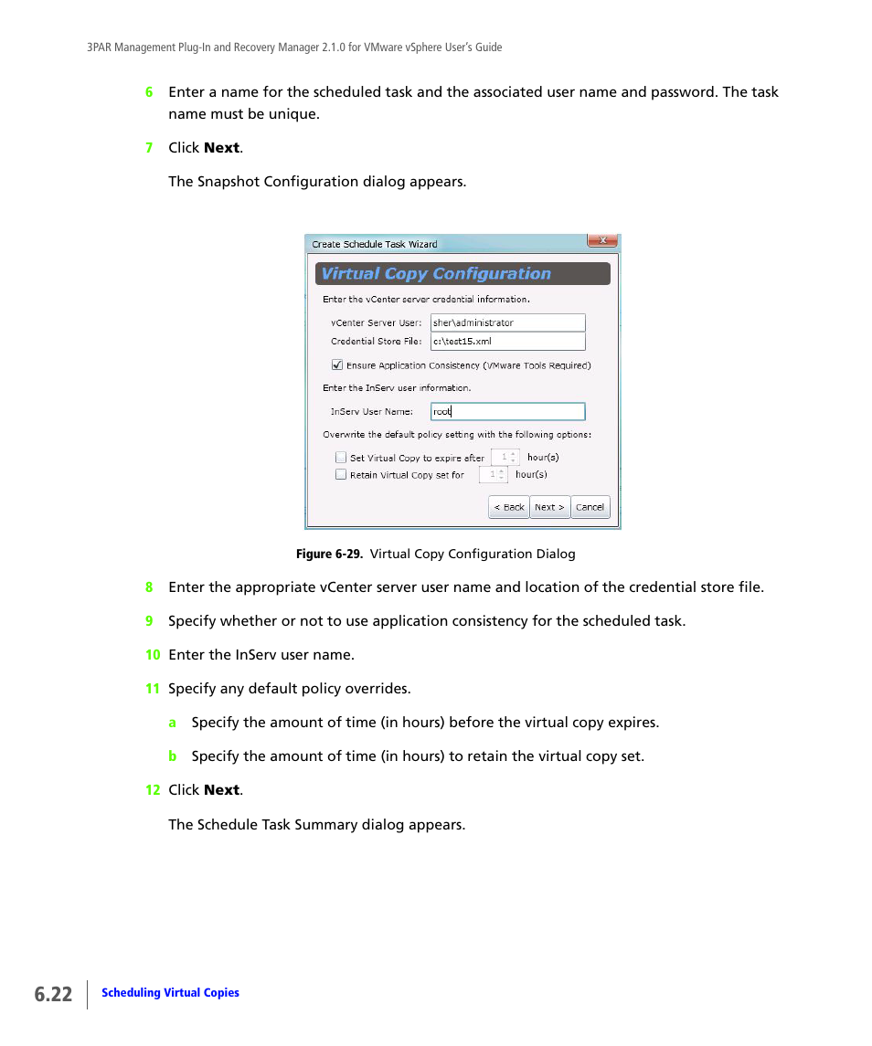 HP 3PAR Application Software Suite for VMware User Manual | Page 104 / 120