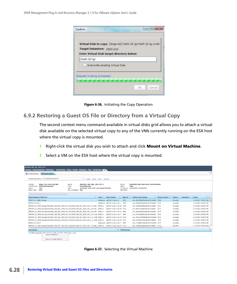 HP 3PAR Application Software Suite for VMware User Manual | Page 110 / 120