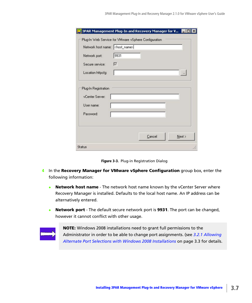 HP 3PAR Application Software Suite for VMware User Manual | Page 45 / 120