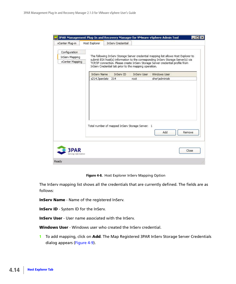 HP 3PAR Application Software Suite for VMware User Manual | Page 62 / 120