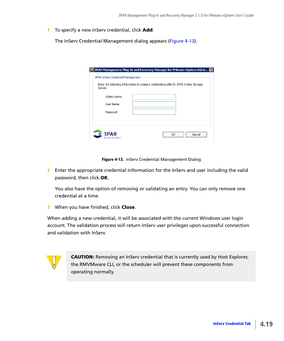 HP 3PAR Application Software Suite for VMware User Manual | Page 67 / 120