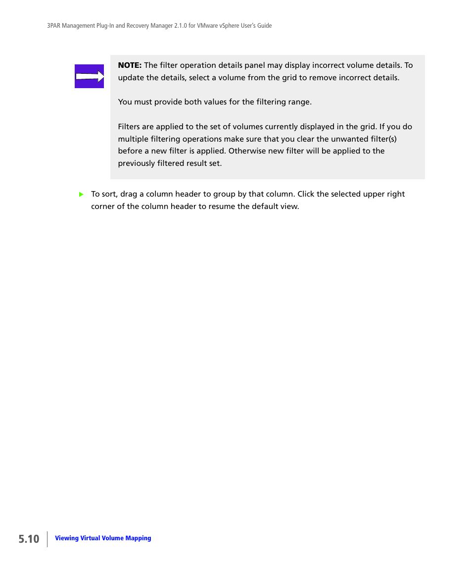 HP 3PAR Application Software Suite for VMware User Manual | Page 78 / 120
