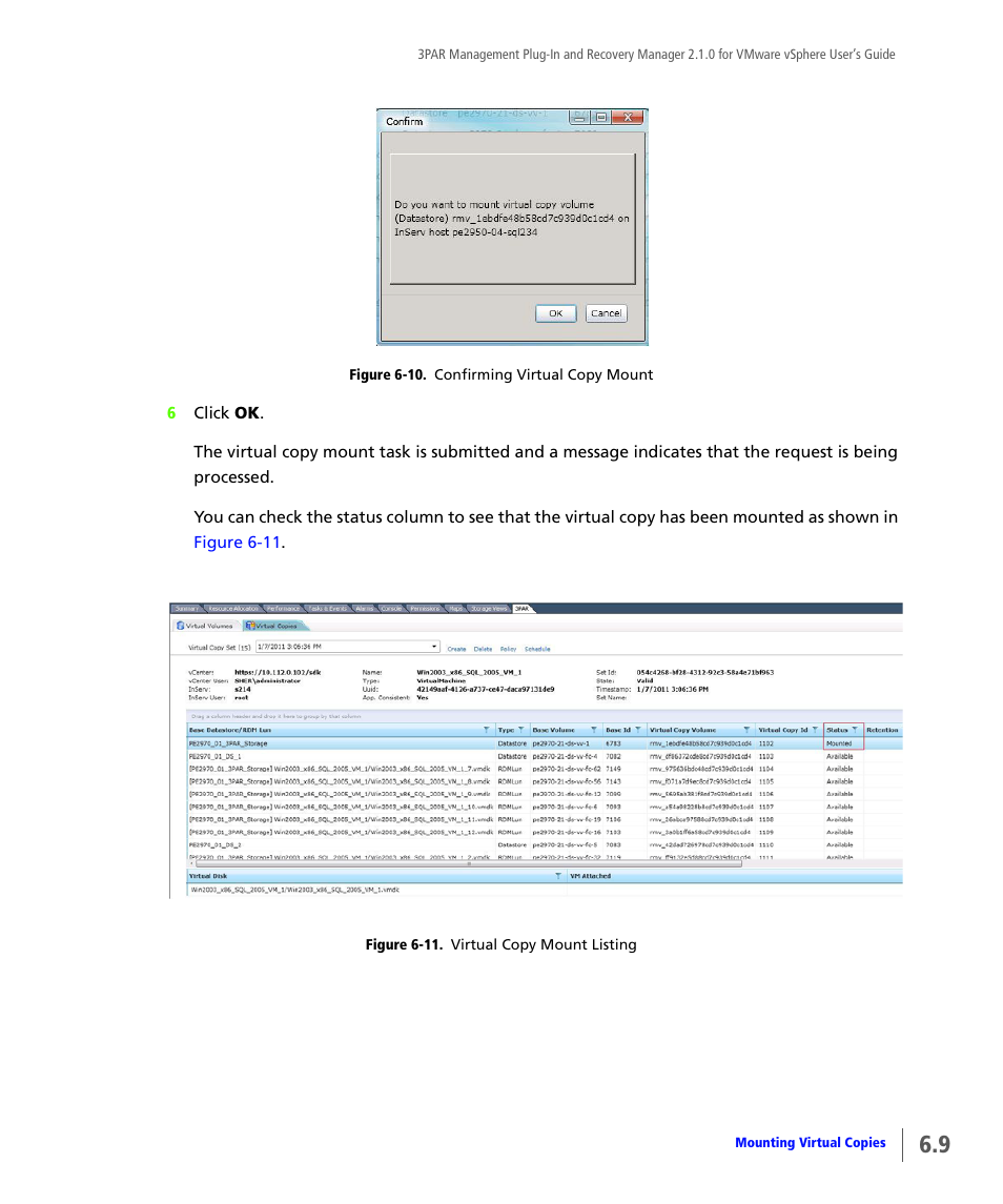 HP 3PAR Application Software Suite for VMware User Manual | Page 91 / 120