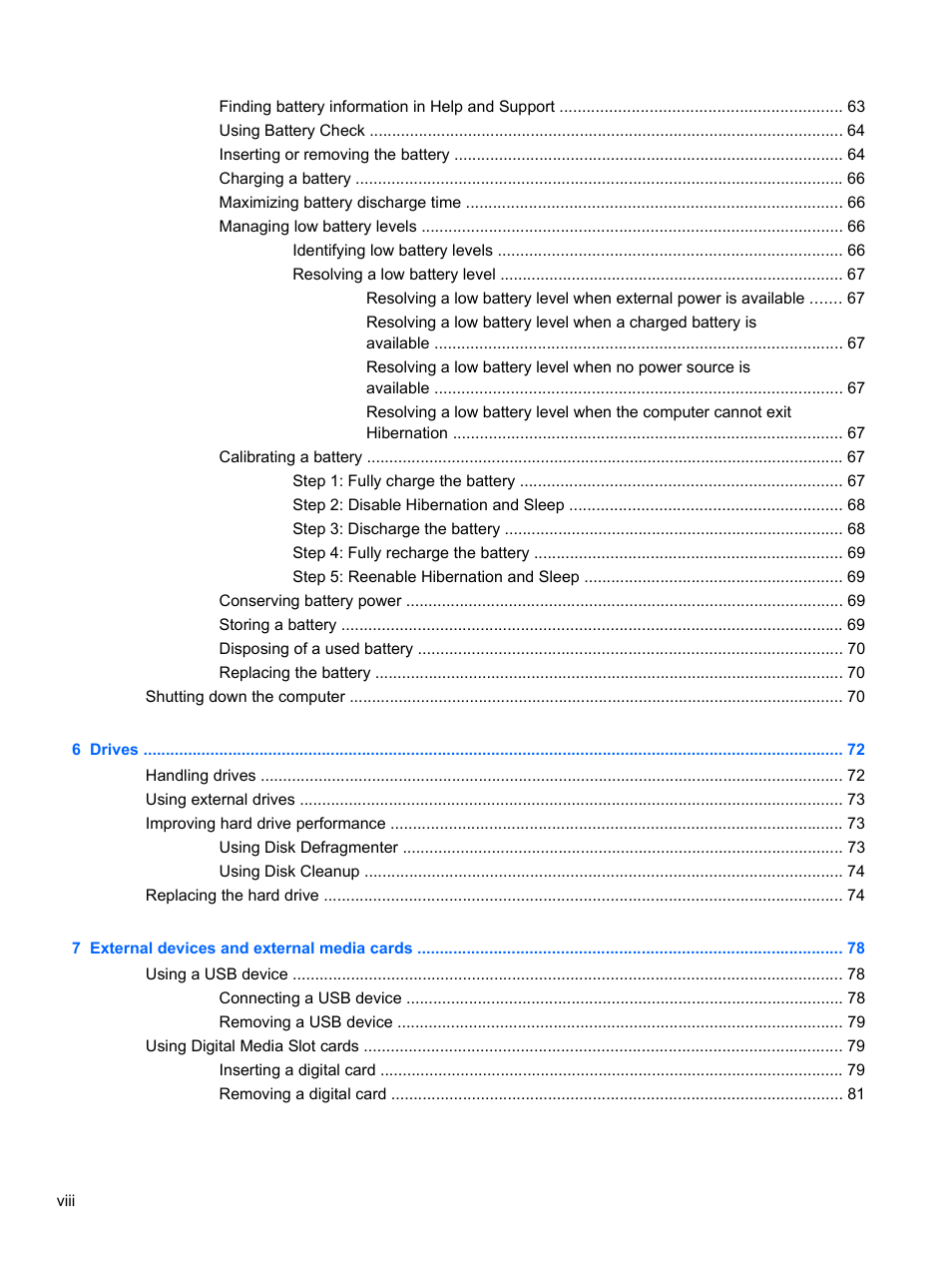 HP Compaq Presario CQ42-210AU Notebook PC User Manual | Page 8 / 119