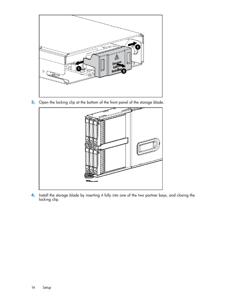 HP StorageWorks All-in-One SB600c Storage Blade User Manual | Page 14 / 60