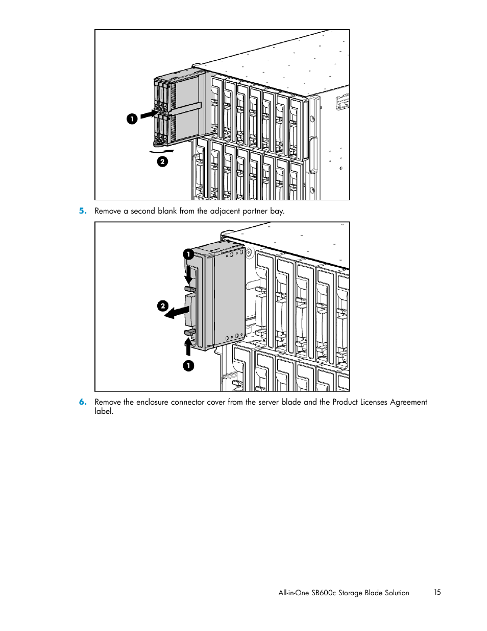 HP StorageWorks All-in-One SB600c Storage Blade User Manual | Page 15 / 60