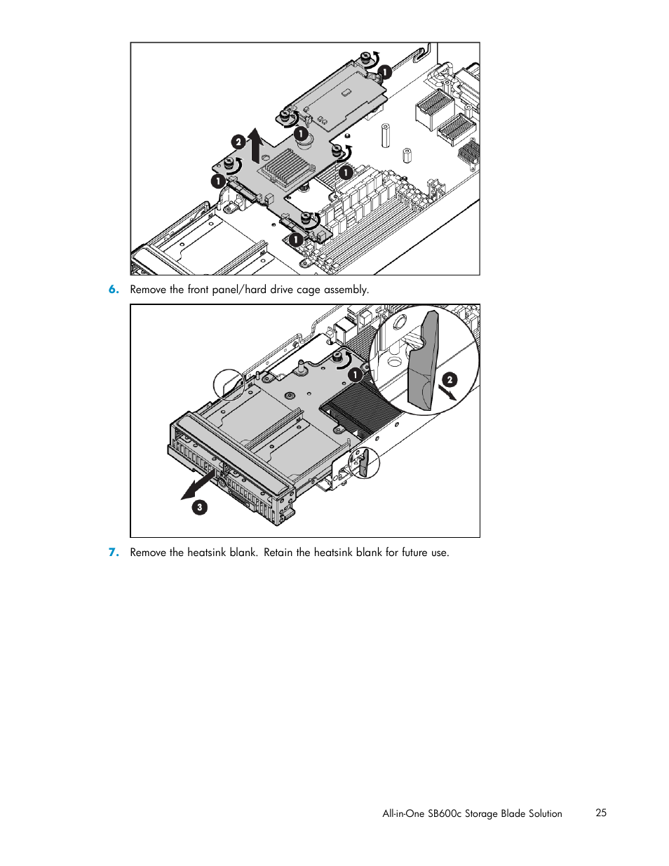 HP StorageWorks All-in-One SB600c Storage Blade User Manual | Page 25 / 60