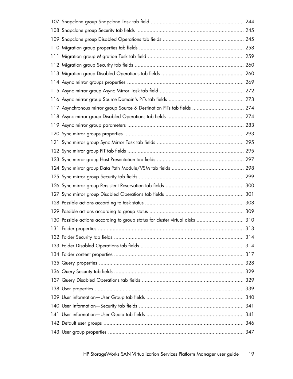 HP SAN Virtualization Services Platform User Manual | Page 19 / 398