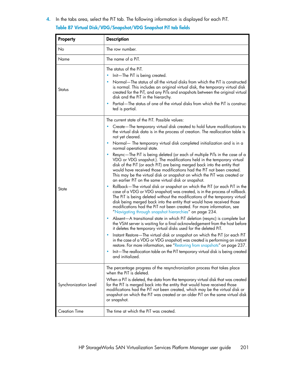 HP SAN Virtualization Services Platform User Manual | Page 201 / 398