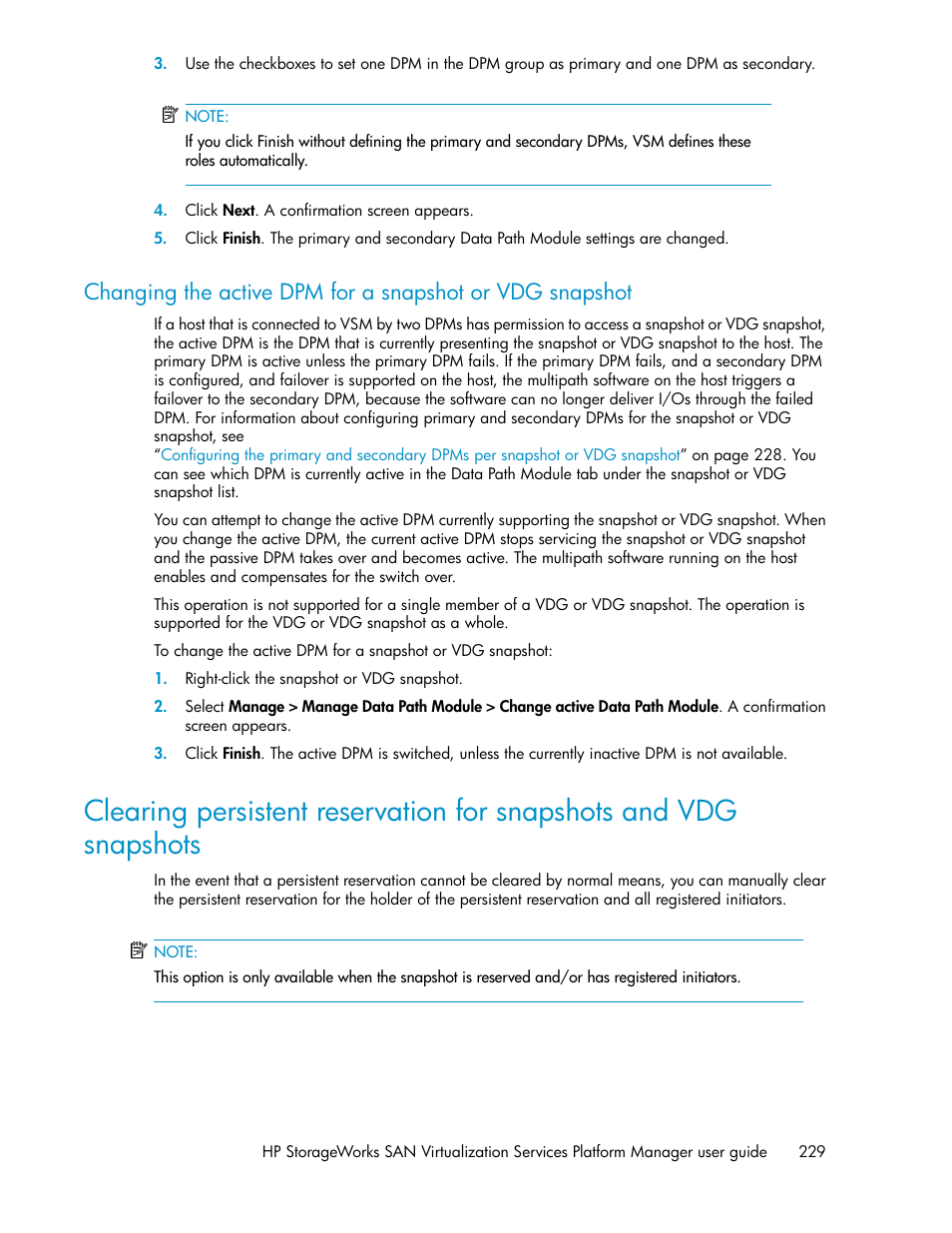 HP SAN Virtualization Services Platform User Manual | Page 229 / 398