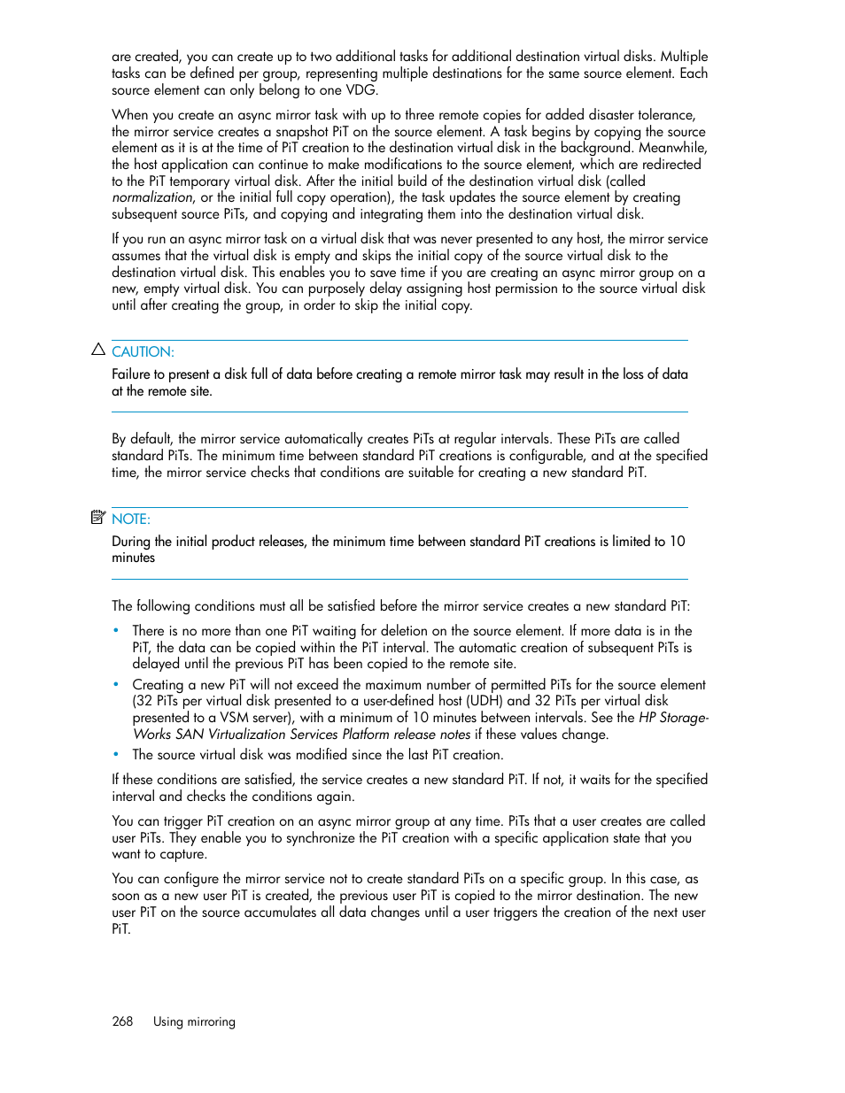 HP SAN Virtualization Services Platform User Manual | Page 268 / 398