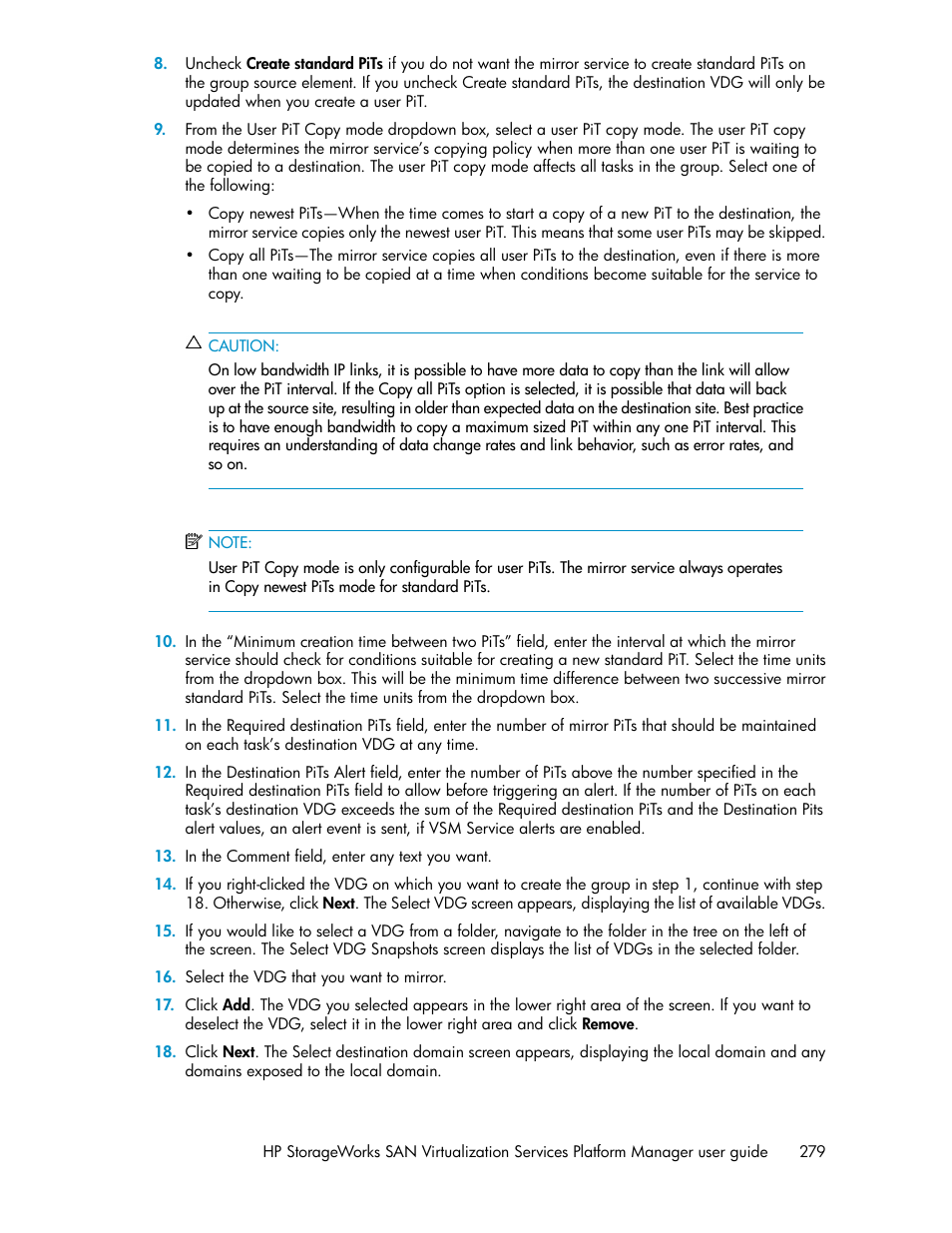 HP SAN Virtualization Services Platform User Manual | Page 279 / 398