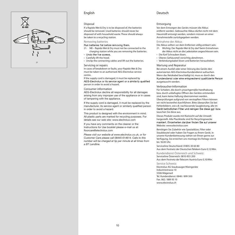 AEG AG4104WD User Manual | Page 10 / 23