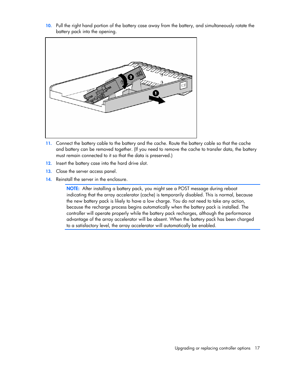 HP Smart Array P700m Controller User Manual | Page 17 / 36