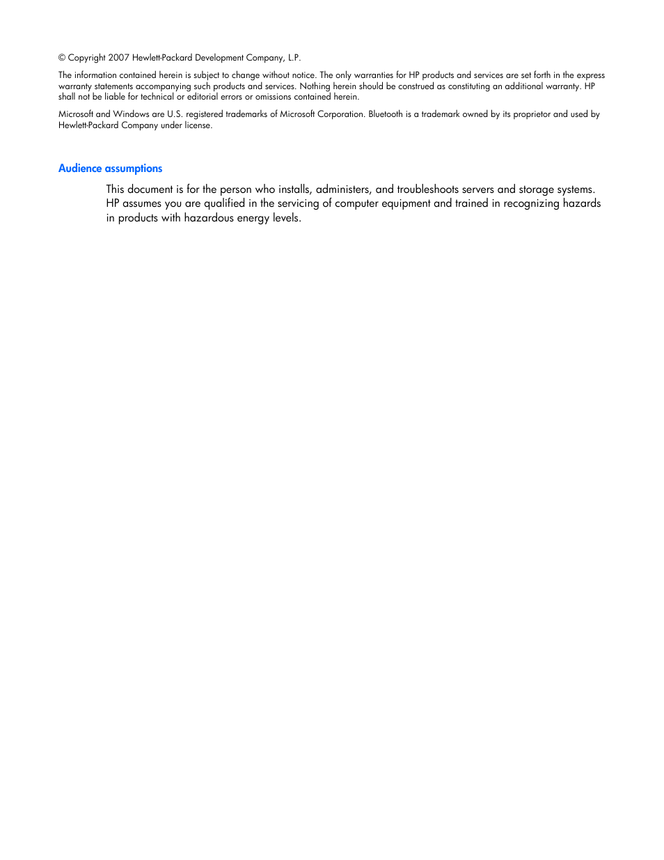 Notice | HP Smart Array P700m Controller User Manual | Page 2 / 36