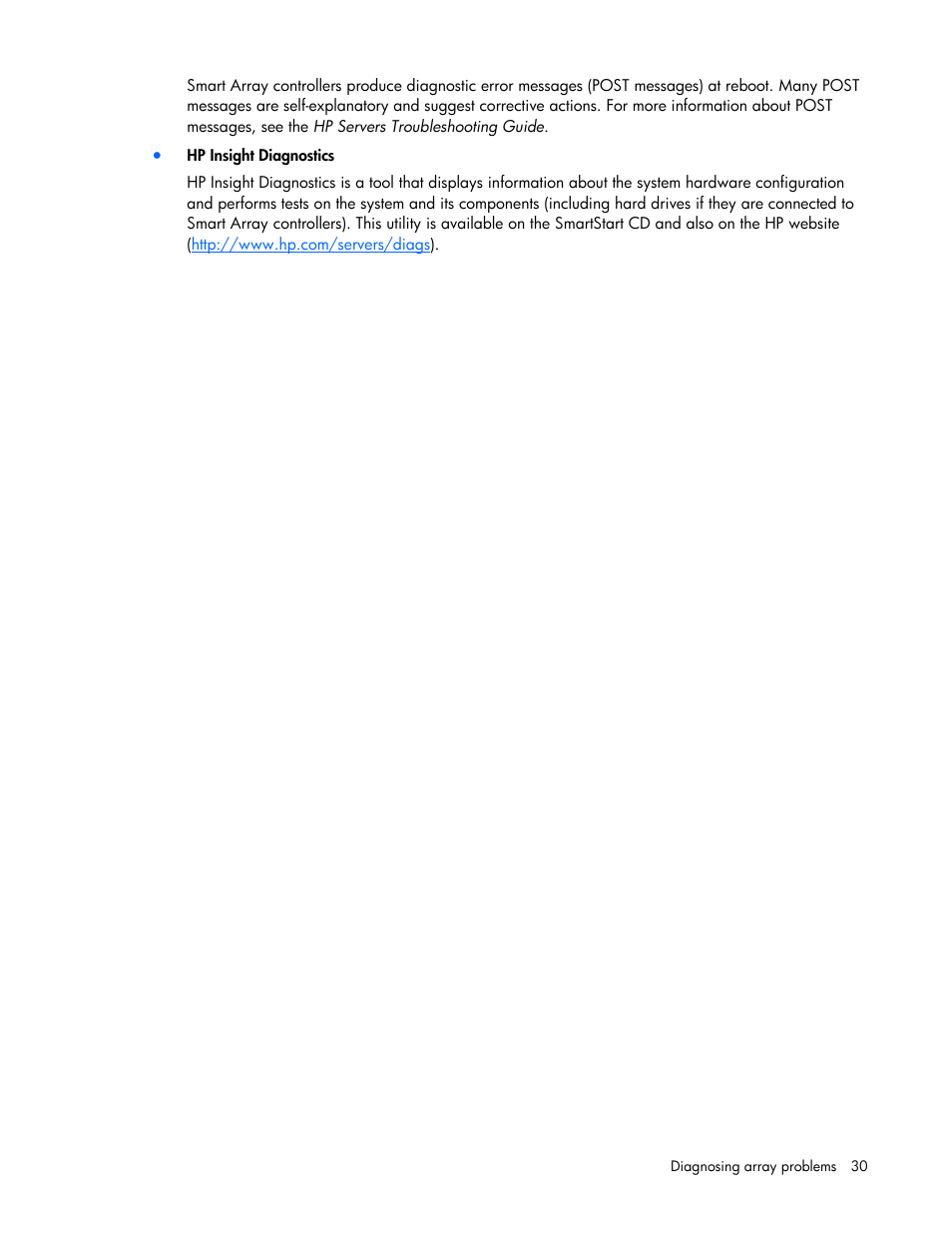 HP Smart Array P700m Controller User Manual | Page 30 / 36
