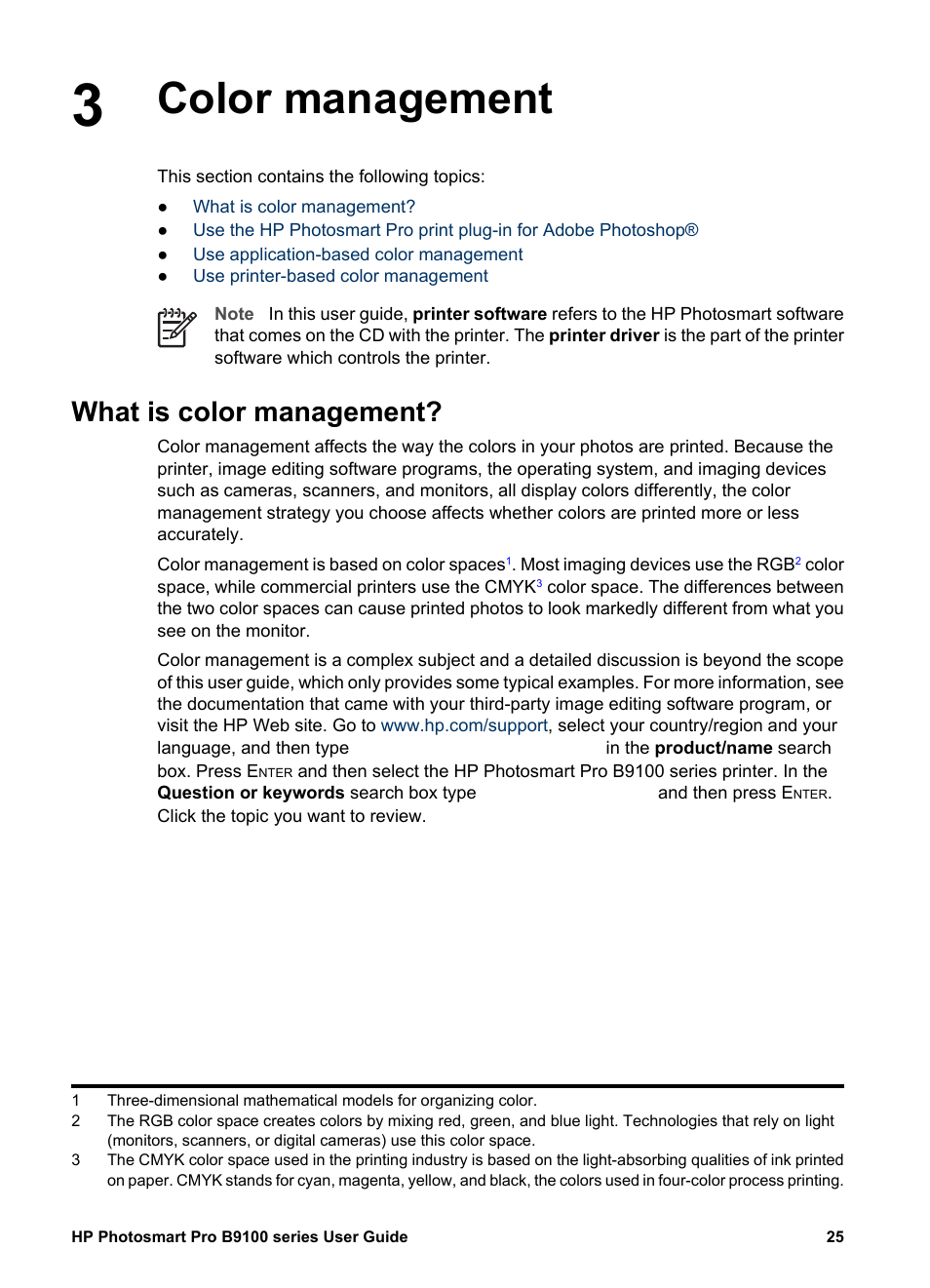 Color management, What is color management, Color management what is color management | Color, Management | HP Photosmart Pro B9180 Photo Printer User Manual | Page 28 / 75