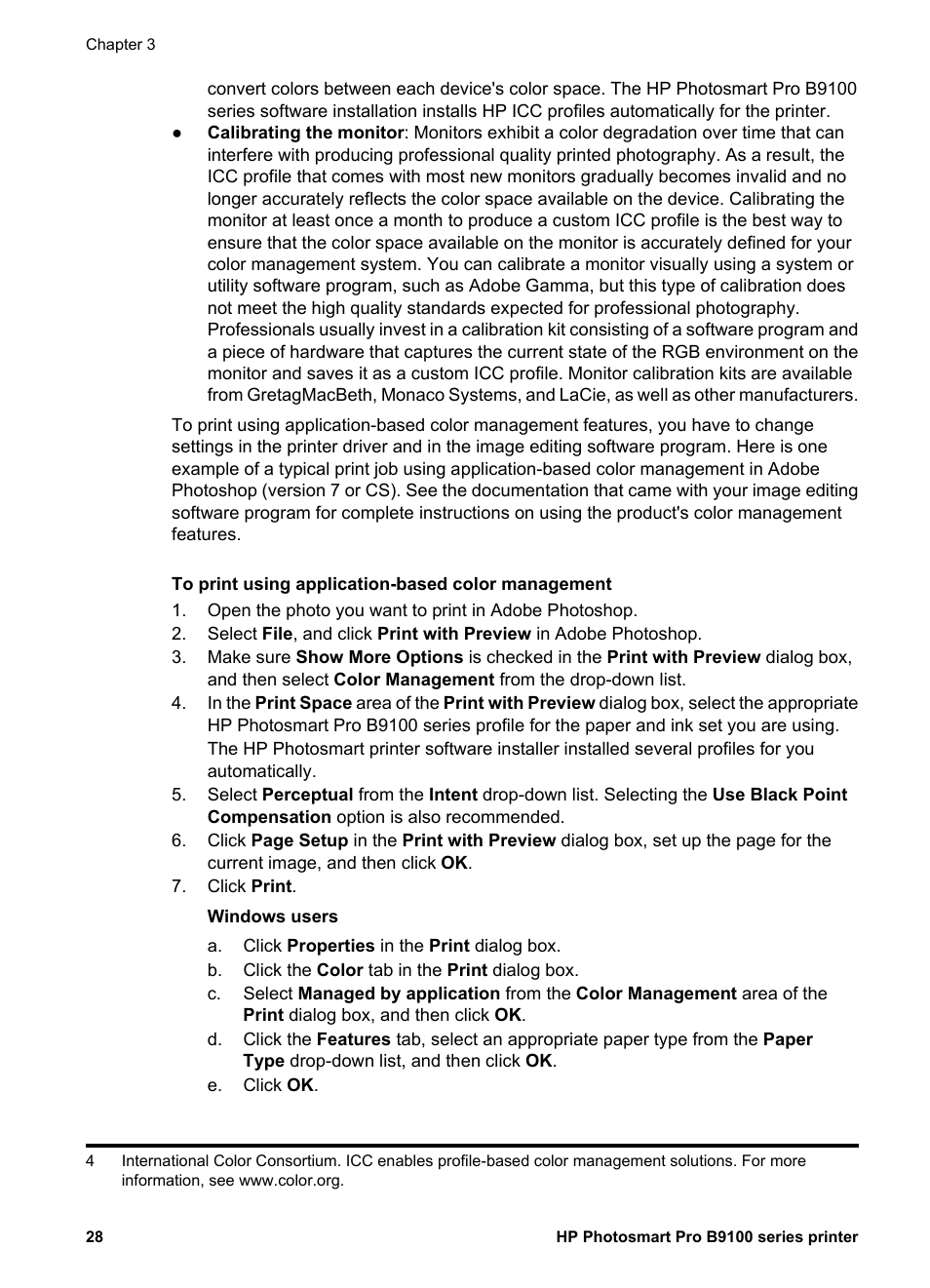 HP Photosmart Pro B9180 Photo Printer User Manual | Page 31 / 75