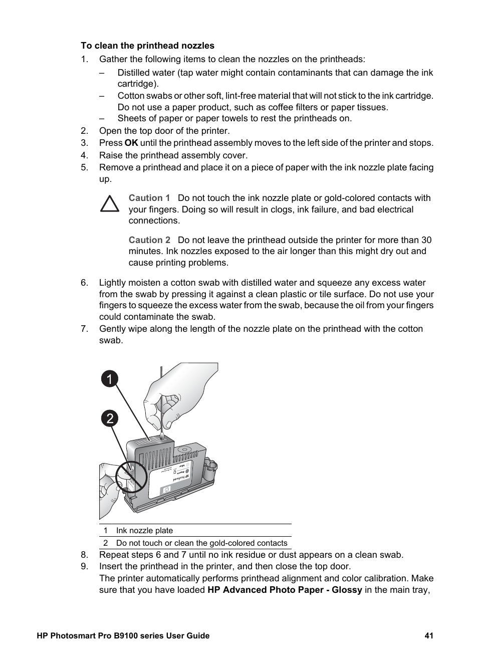 HP Photosmart Pro B9180 Photo Printer User Manual | Page 44 / 75