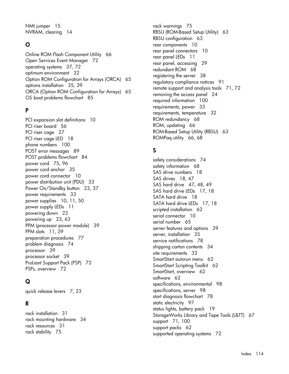 HP ProLiant DL385 G2 Server User Manual | Page 114 / 115