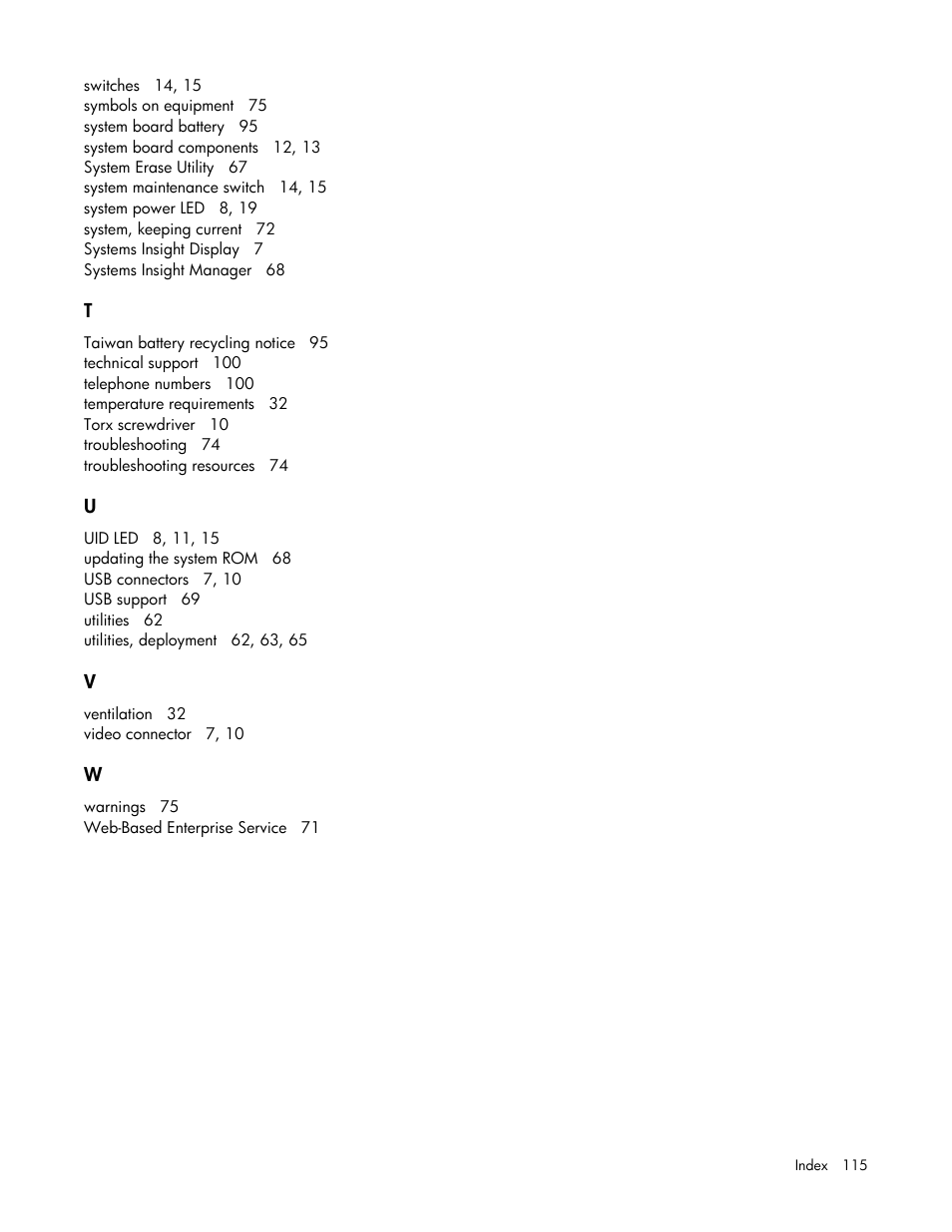 HP ProLiant DL385 G2 Server User Manual | Page 115 / 115