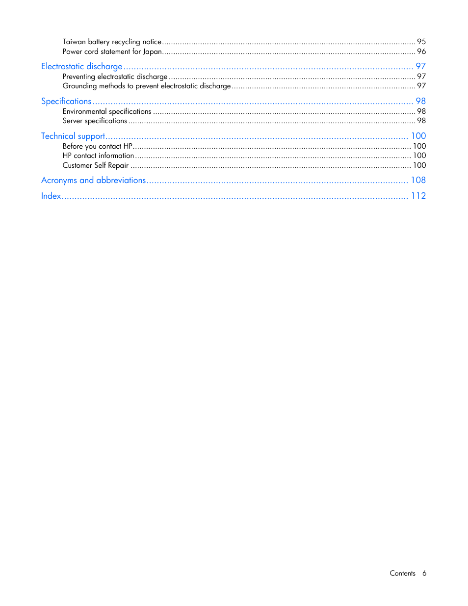 HP ProLiant DL385 G2 Server User Manual | Page 6 / 115