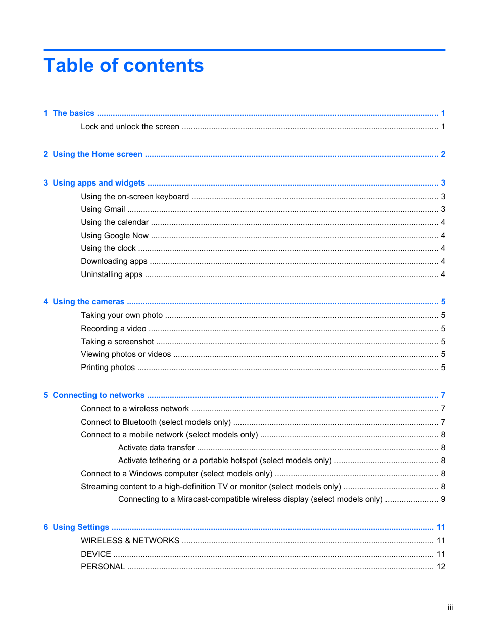 HP 8 1401ee Tablet User Manual | Page 3 / 22