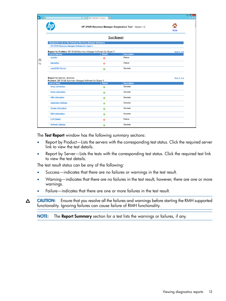 HP 3PAR Recovery Manager Software for Hyper-V User Manual | Page 13 / 19