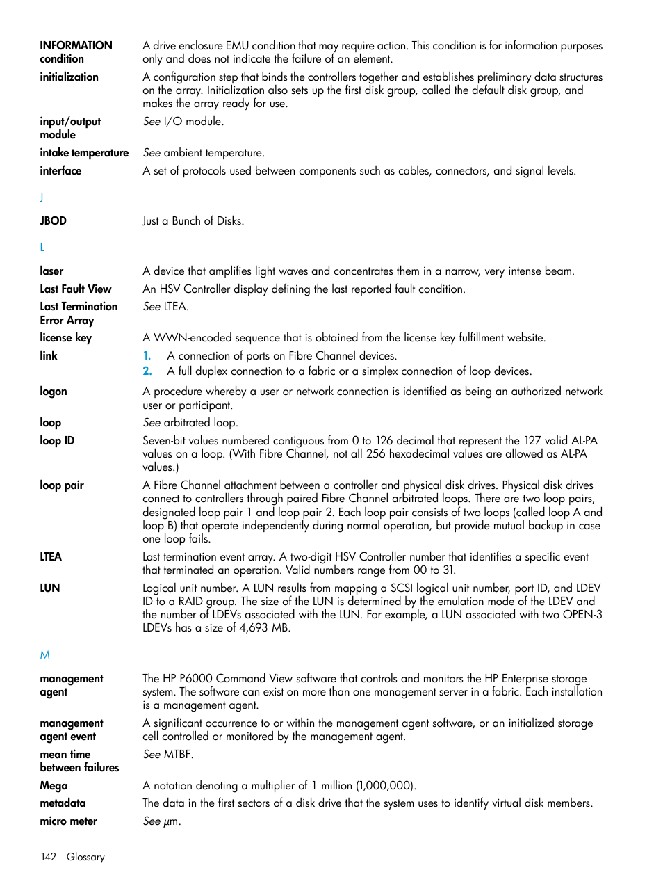 HP 6400.8400 Enterprise Virtual Array User Manual | Page 142 / 150