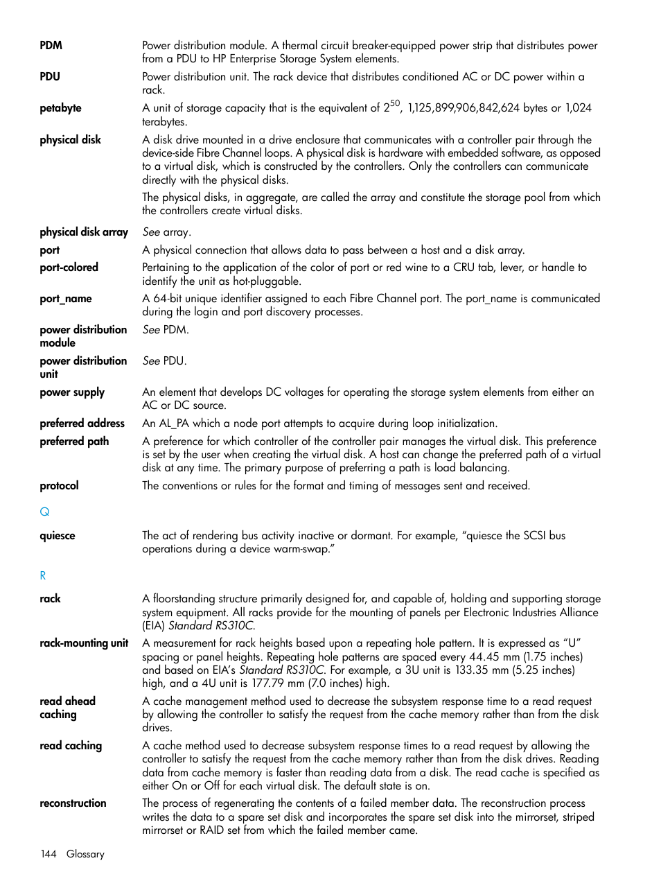 HP 6400.8400 Enterprise Virtual Array User Manual | Page 144 / 150