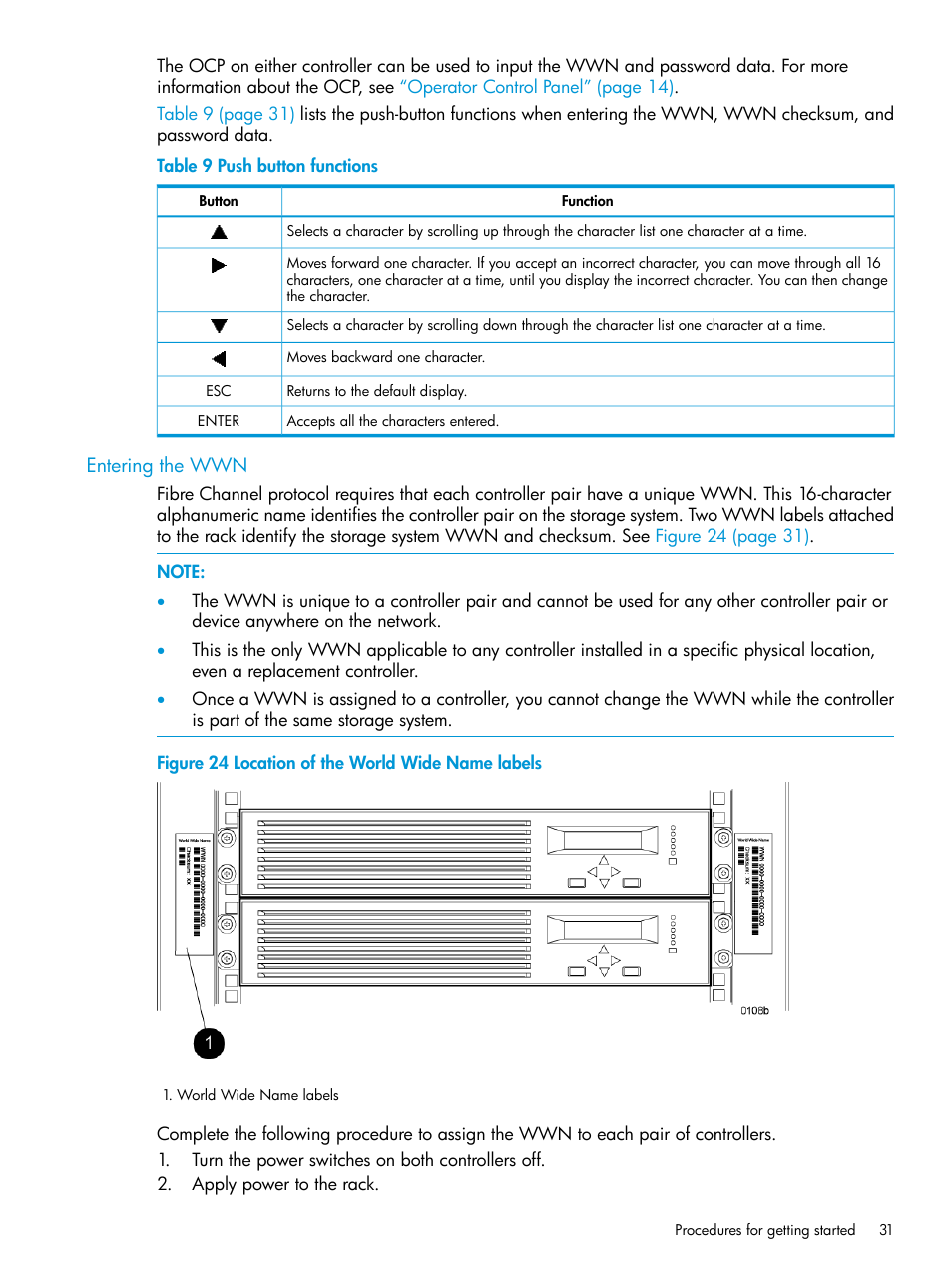 Entering the wwn | HP 6400.8400 Enterprise Virtual Array User Manual | Page 31 / 150