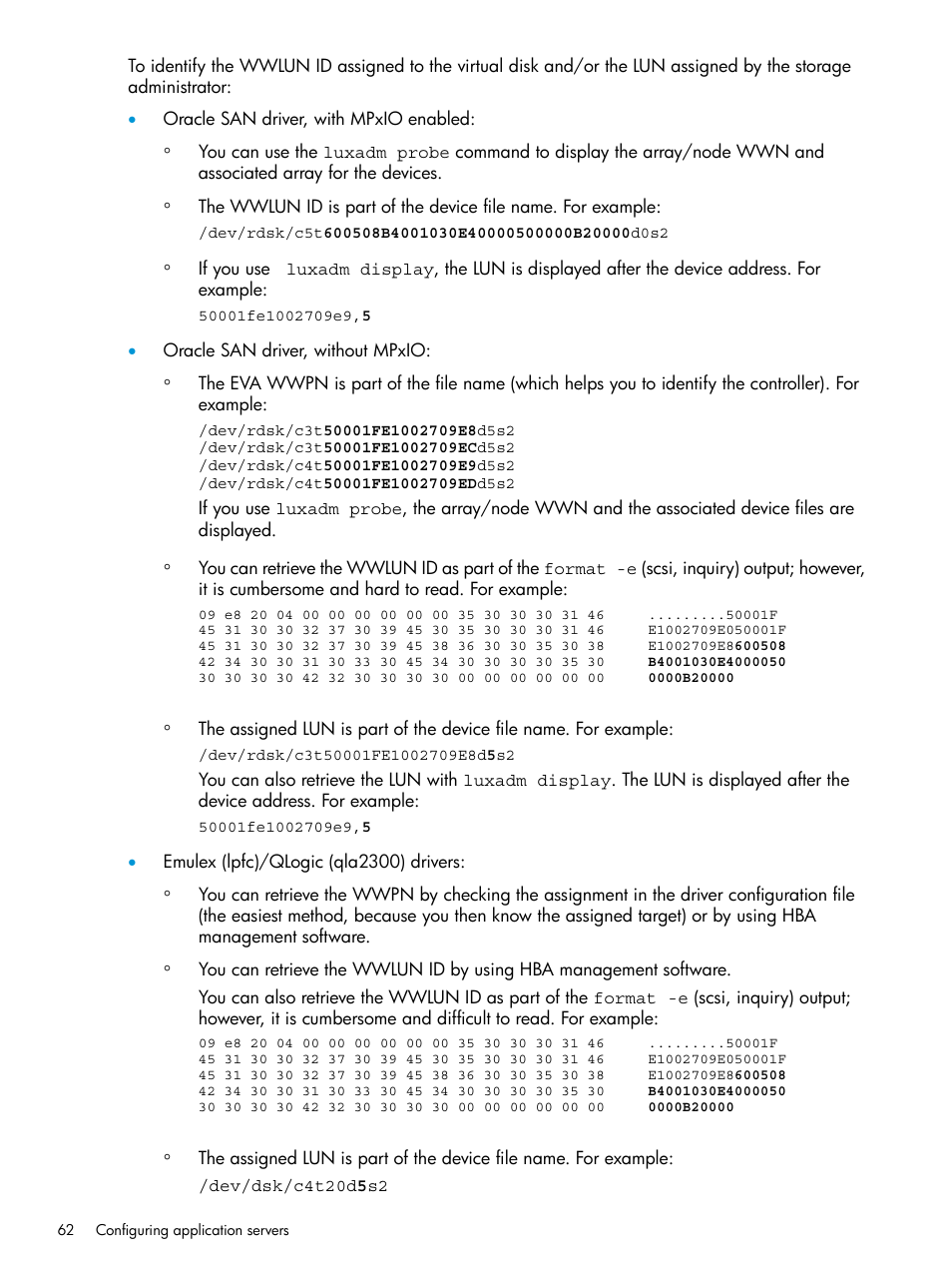 HP 6400.8400 Enterprise Virtual Array User Manual | Page 62 / 150