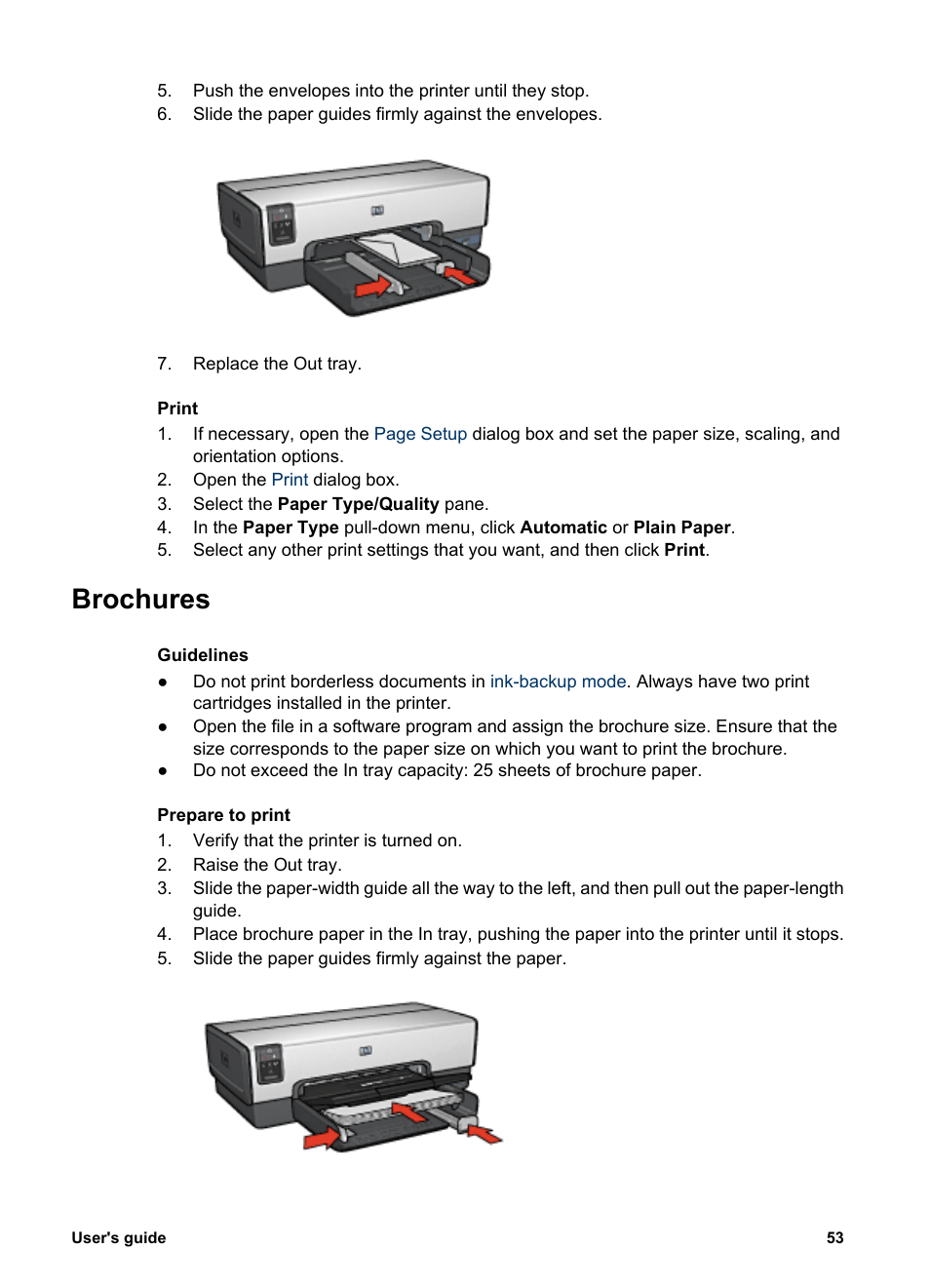 Brochures | HP Deskjet 6943 Printer User Manual | Page 55 / 132