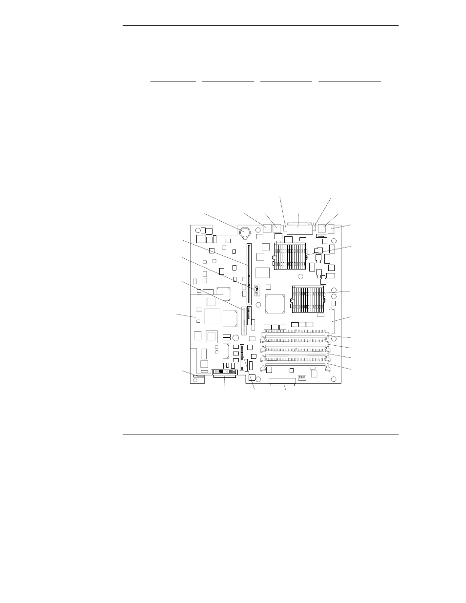System board layout | HP Netserver L Server series User Manual | Page 128 / 136