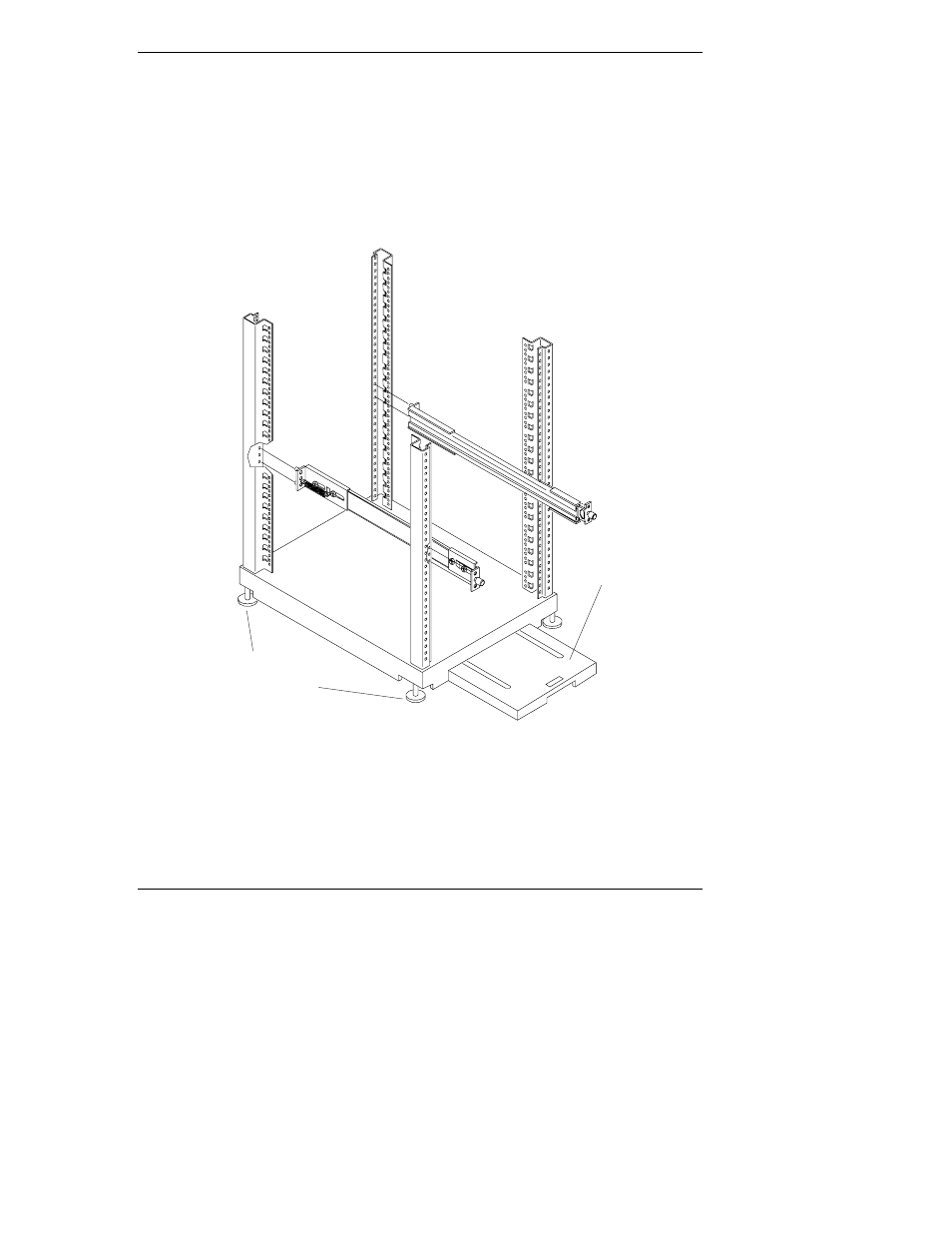 Installing slides in the rack | HP Netserver L Server series User Manual | Page 65 / 136