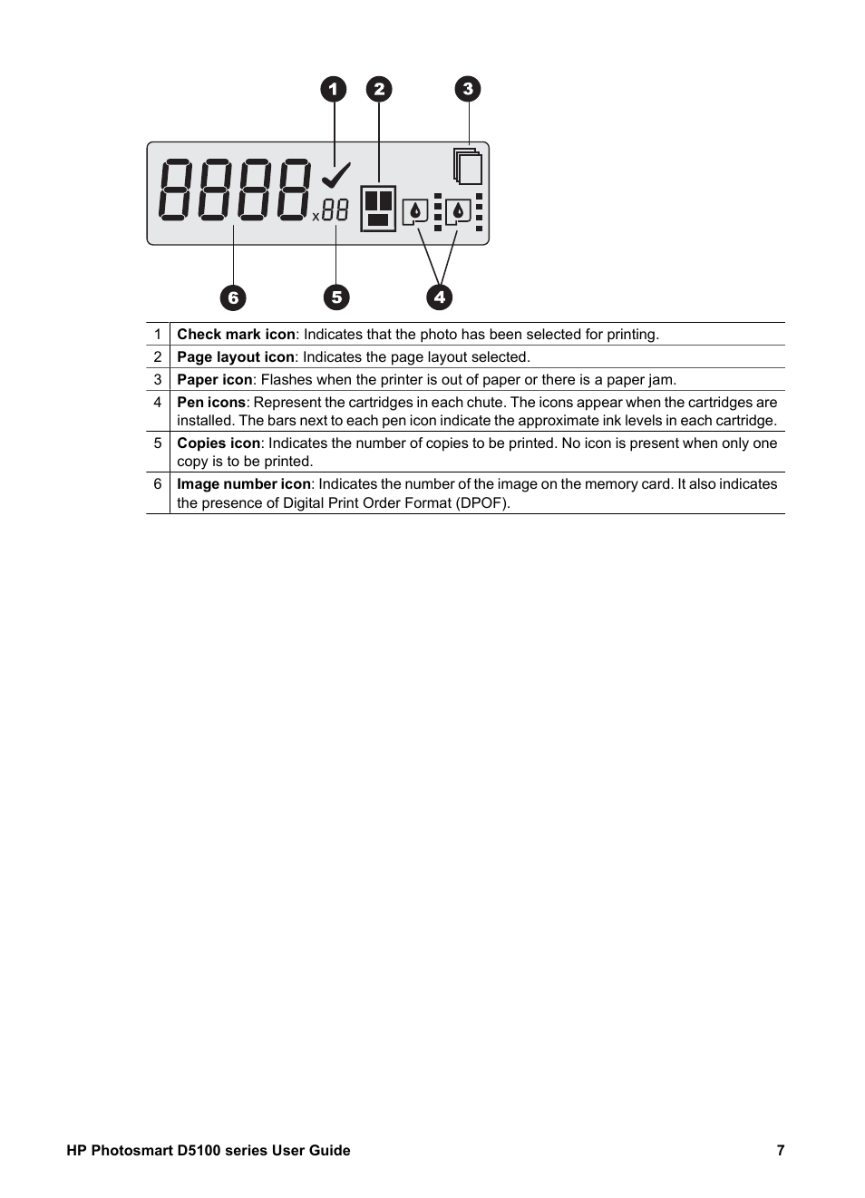 HP Photosmart D5160 Printer User Manual | Page 10 / 59