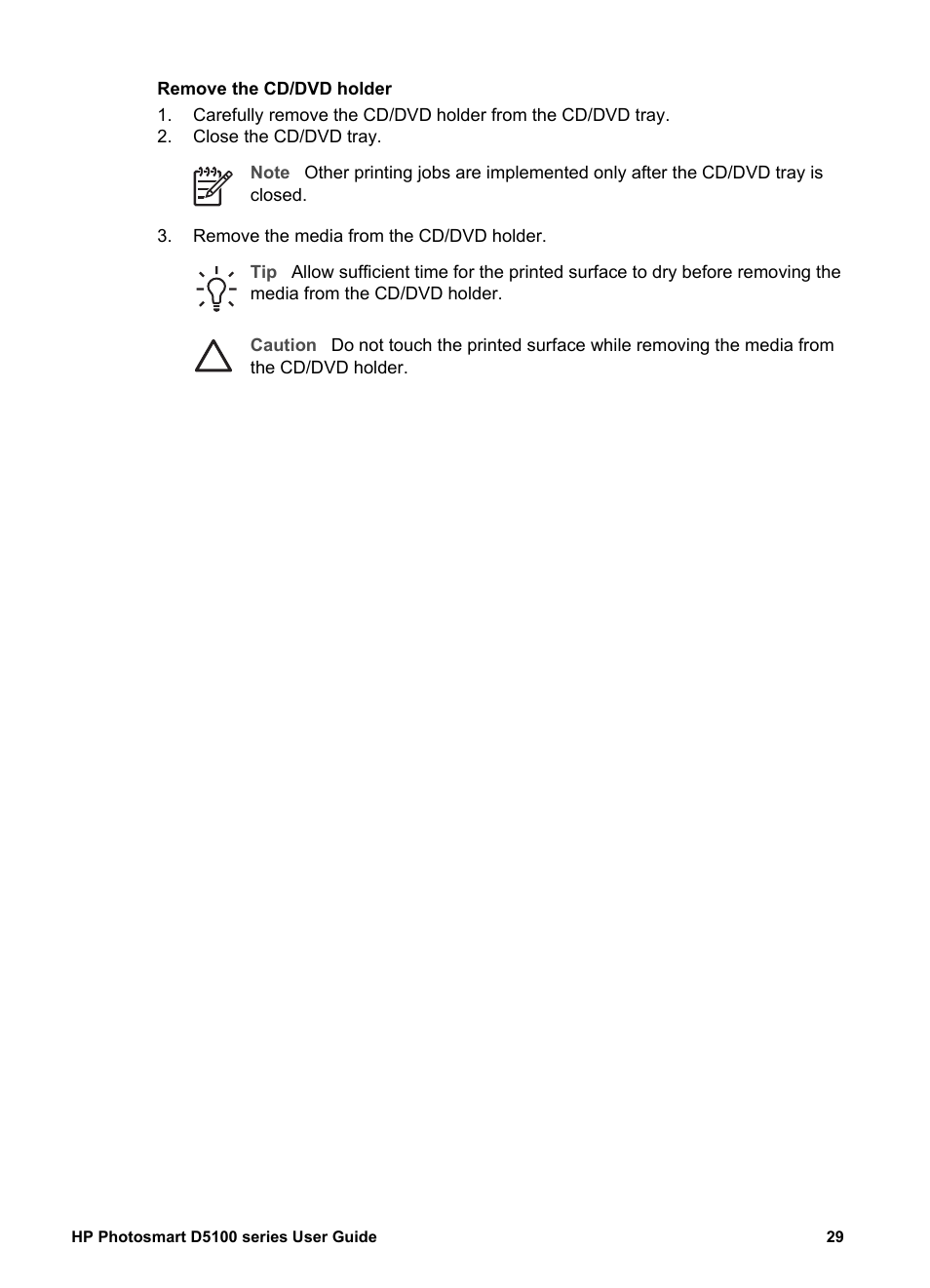 HP Photosmart D5160 Printer User Manual | Page 32 / 59