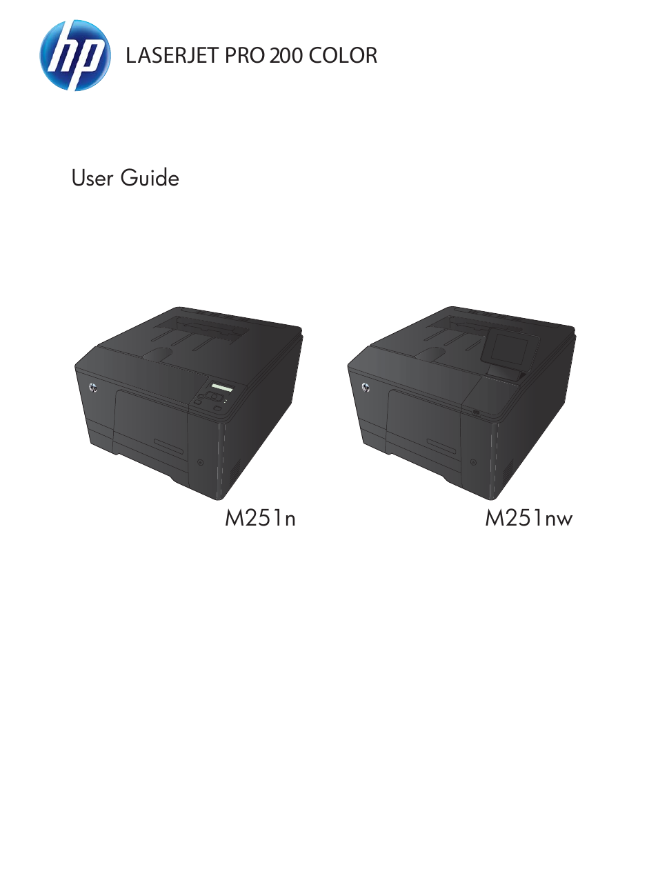 HP LaserJet Pro 200 color Printer M251nw User Manual | 146 pages