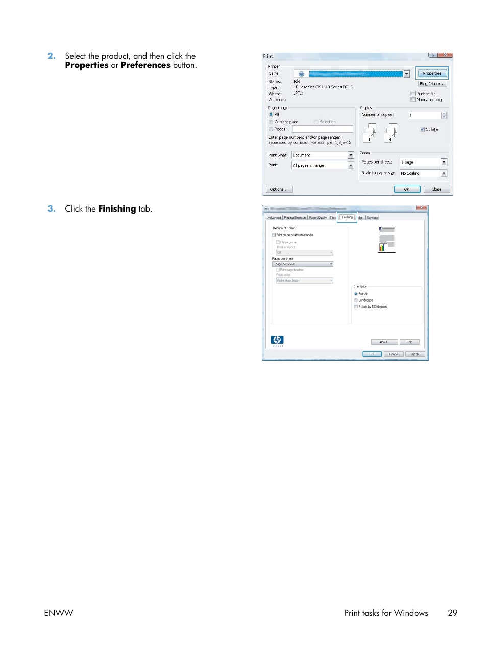 HP LaserJet Pro 200 color Printer M251nw User Manual | Page 41 / 146