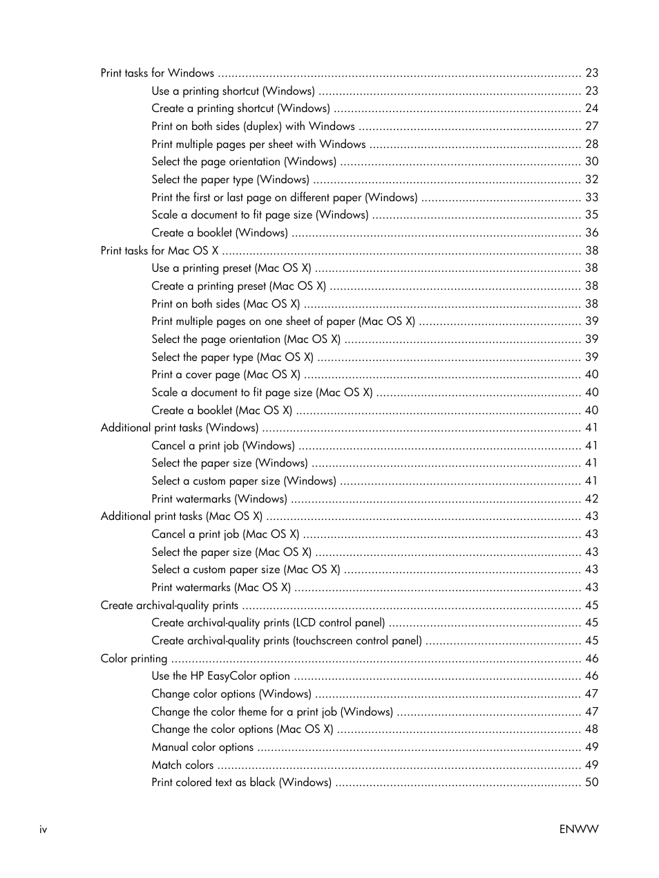 HP LaserJet Pro 200 color Printer M251nw User Manual | Page 6 / 146