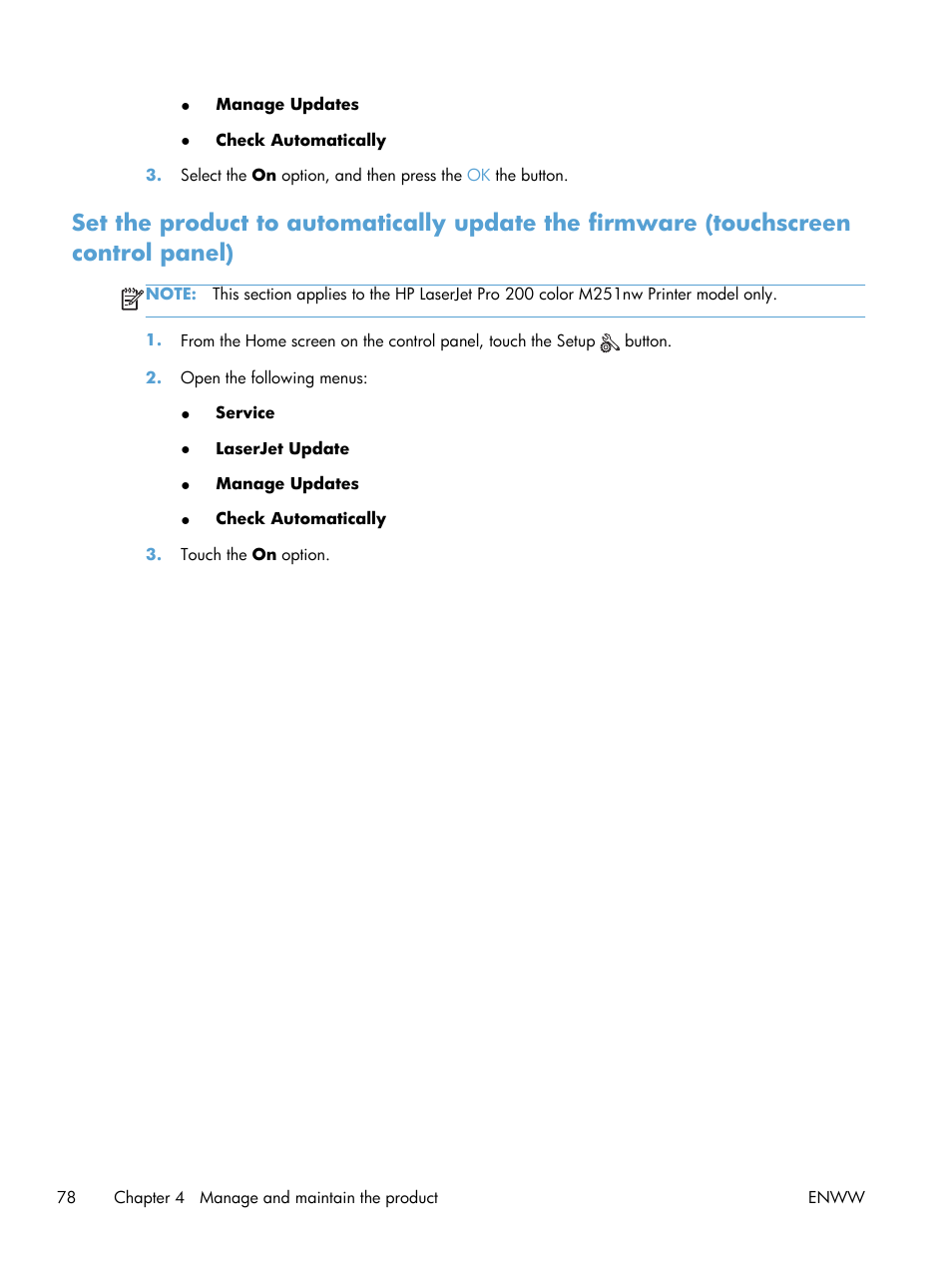 HP LaserJet Pro 200 color Printer M251nw User Manual | Page 90 / 146